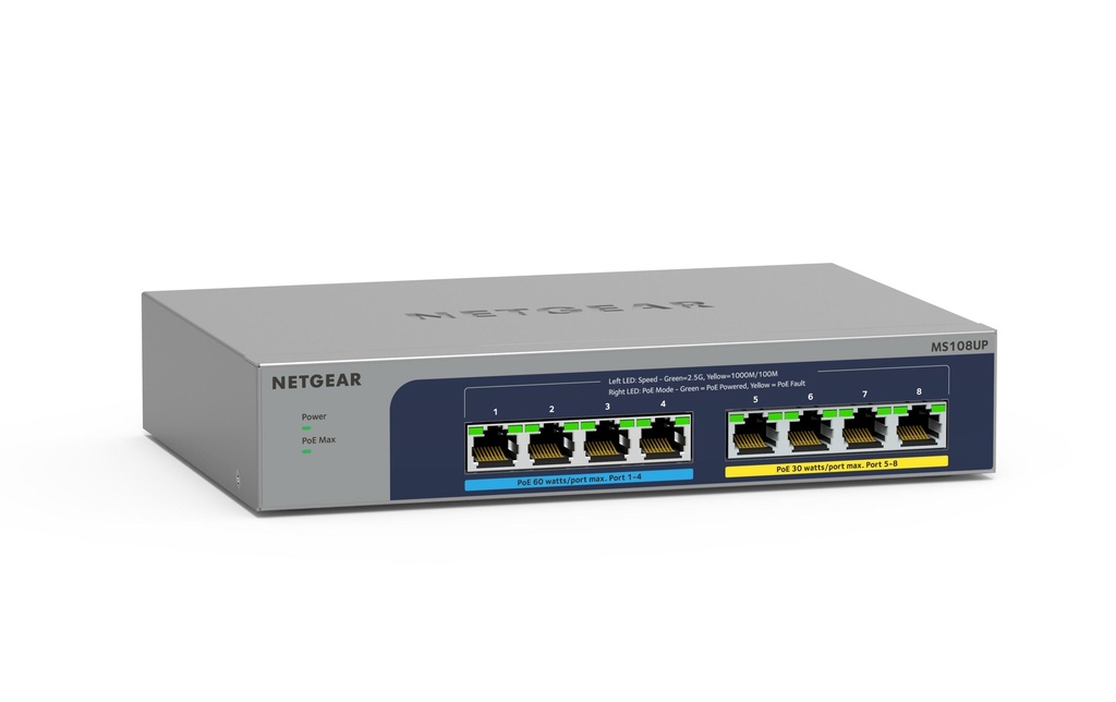 Netgear PoE++ Switch MS108UP 8 Port