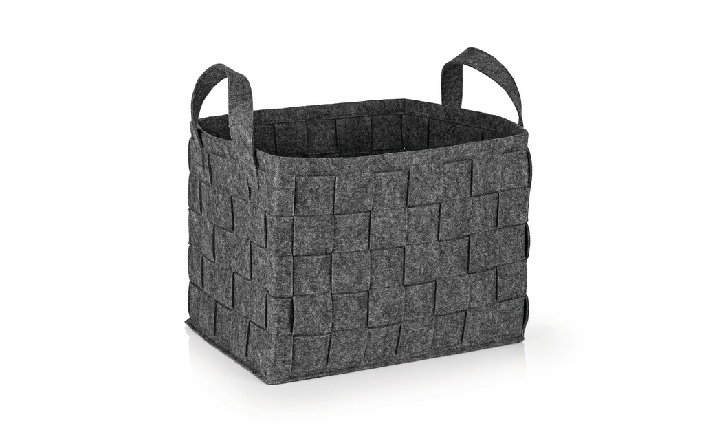 N8Werk Panier de rangement Filz 40 cm Gris foncé
