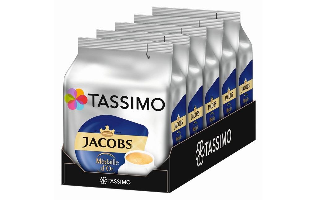 TASSIMO Capsules de café T DISC Jacobs Médaille d'Or 80 portions