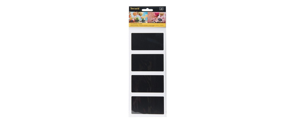 Securit Autocollant pour tableau 4.7 x 8 cm Rectangle, 8 pièces