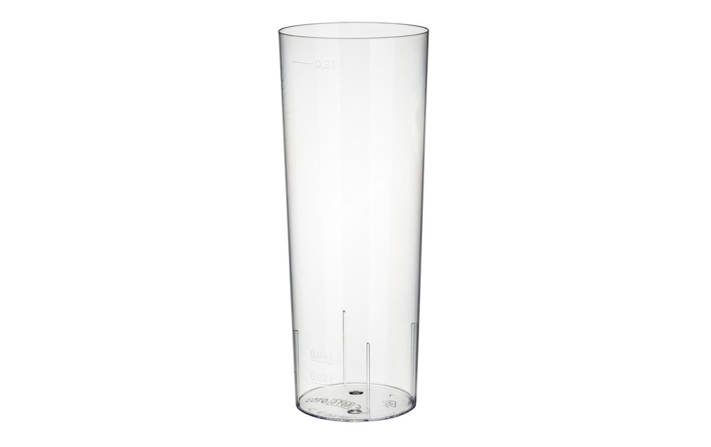 Weita Gobelets jetables Longdrink 300 ml 10 Pièce/s, Transparent