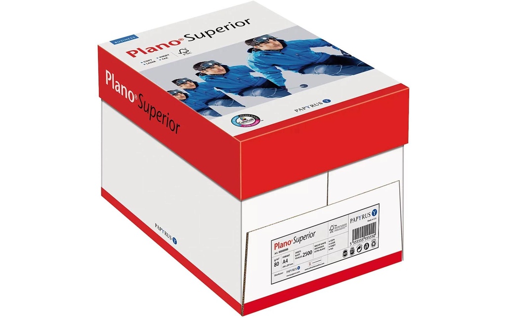 Plano Papier pour photocopie Superior A4, Blanc, 80 g/m²,2500 Blatt