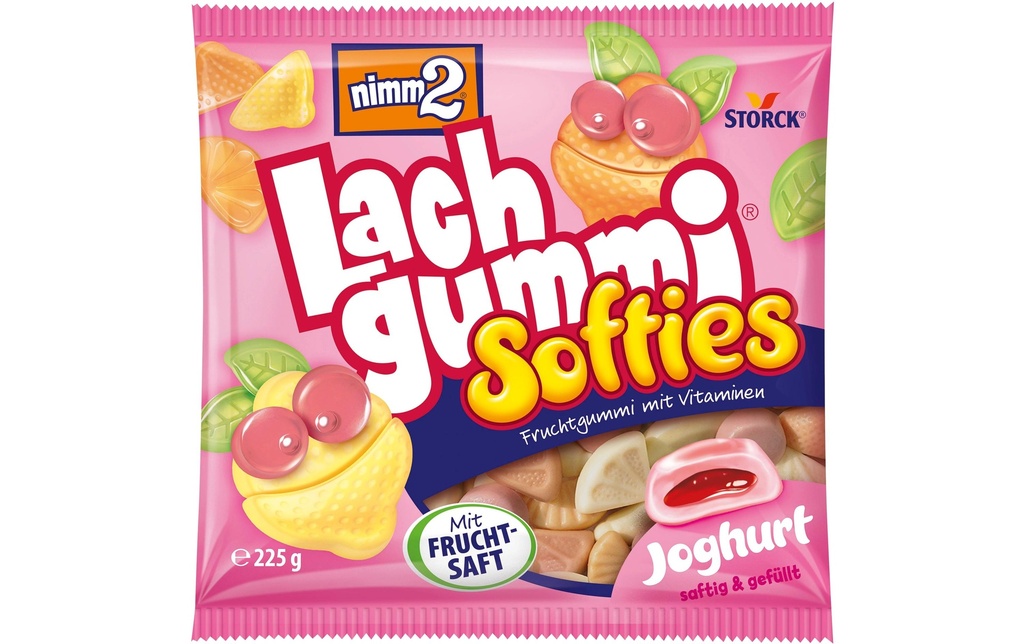 Storck Bonbons gommeux Nimm2 Gommes au saumon Softies au yaourt 225 g