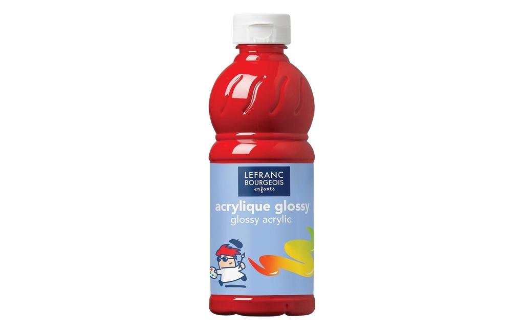 LEFRANC Peinture acrylique Glossy 500 ml, Rouge