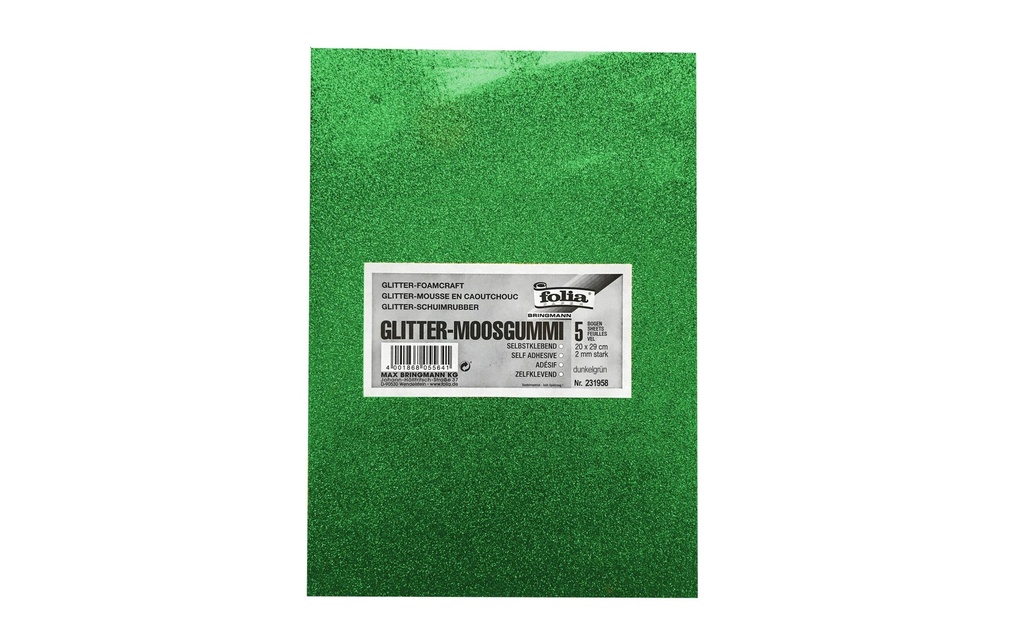 FOLIA Mousse caout.pail.autoc.vert (5 pces)