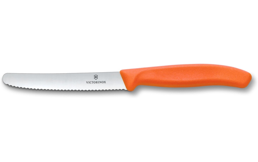 Victorinox Couteau de table Swiss Classic, 11 cm, orange