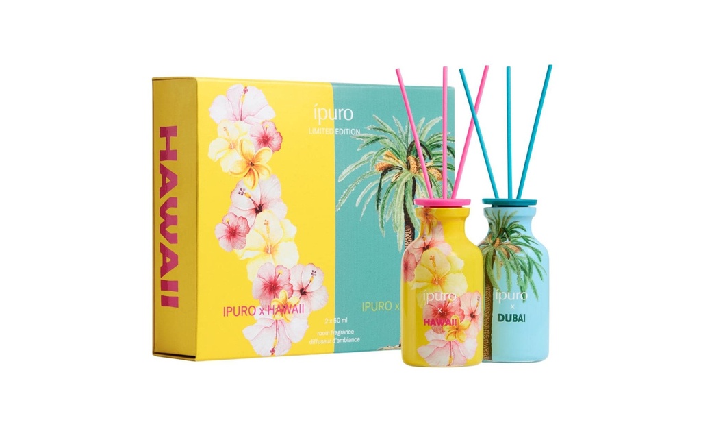 ipuro Bâtonnets parfumés Hawaii & Dubai 50 ml