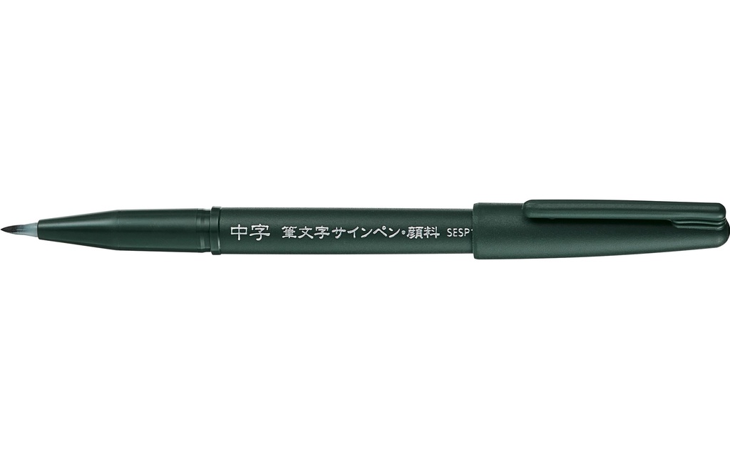 pentel Crayon feutre Brush Sign Pen Pigment Large, Noir