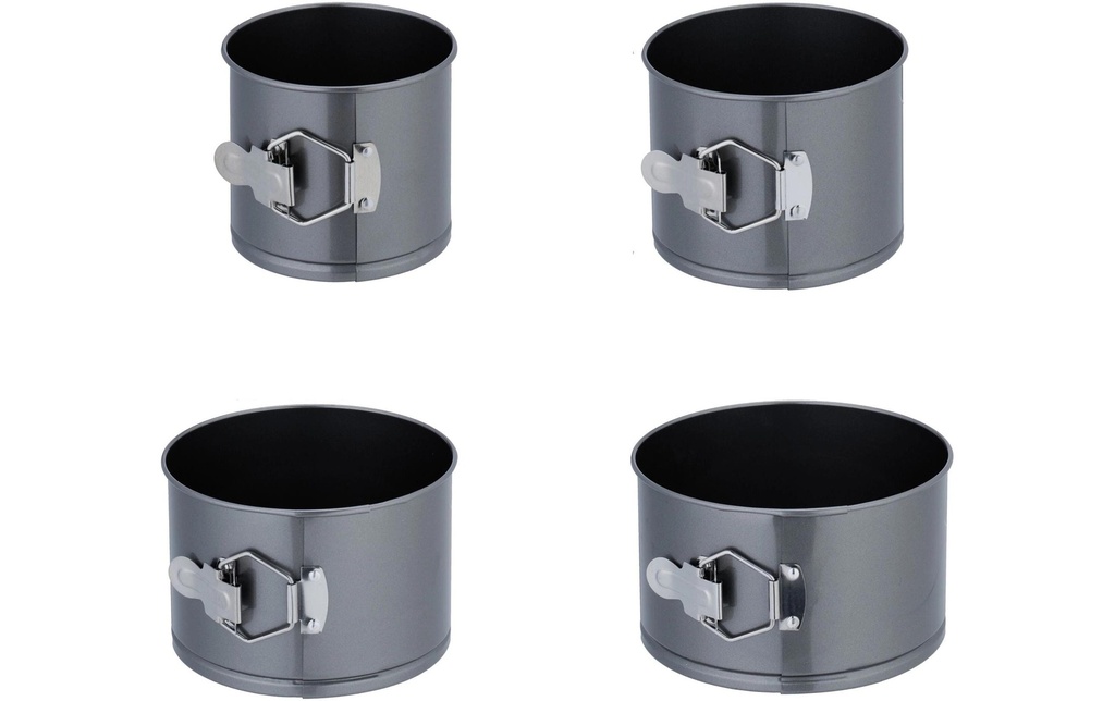 relaxdays Moule à charnière 12 cm/14 cm/16 cm/18 cm, Anthracite