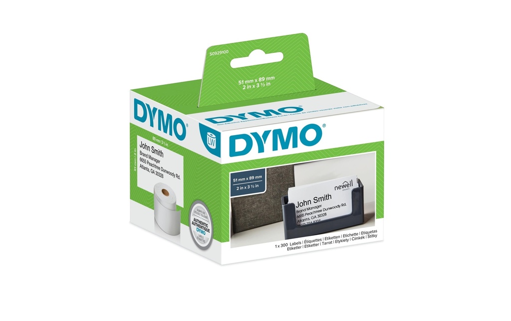 DYMO Dymo cartes pr fixer/rendez-vs (300 pces)
