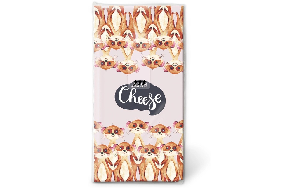 Paper + Design Mouchoirs Say Cheese 4 couches, 10 pièces