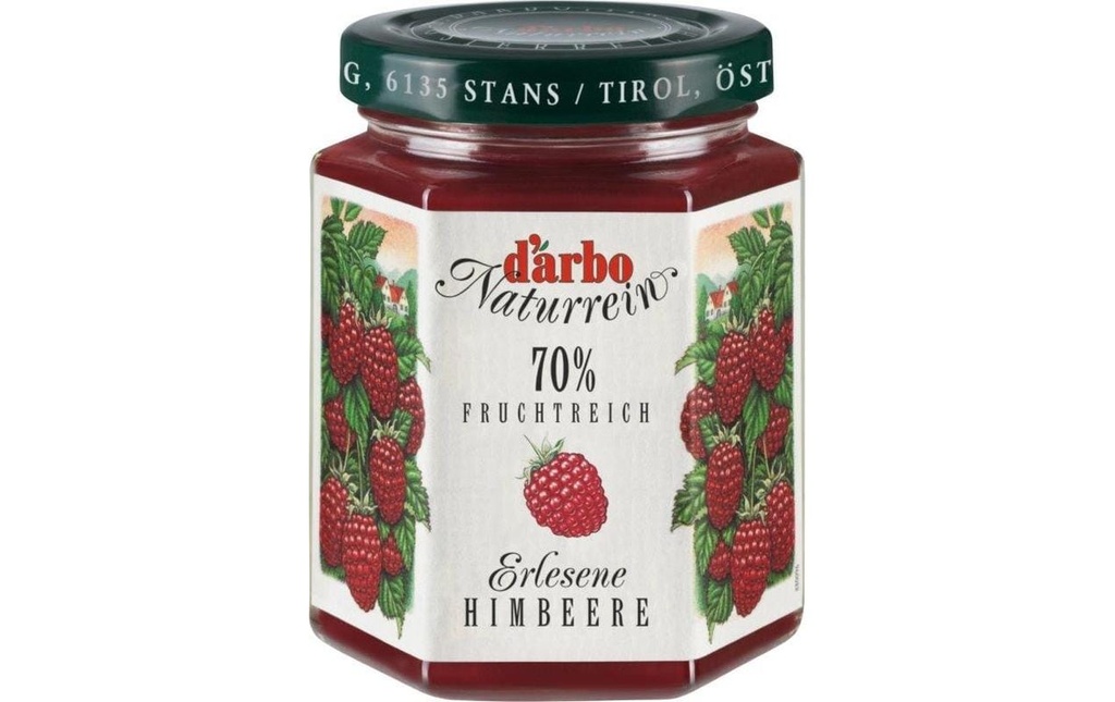 D'arbo Pâte à tartiner aux fruits Framboise exquise 200 g