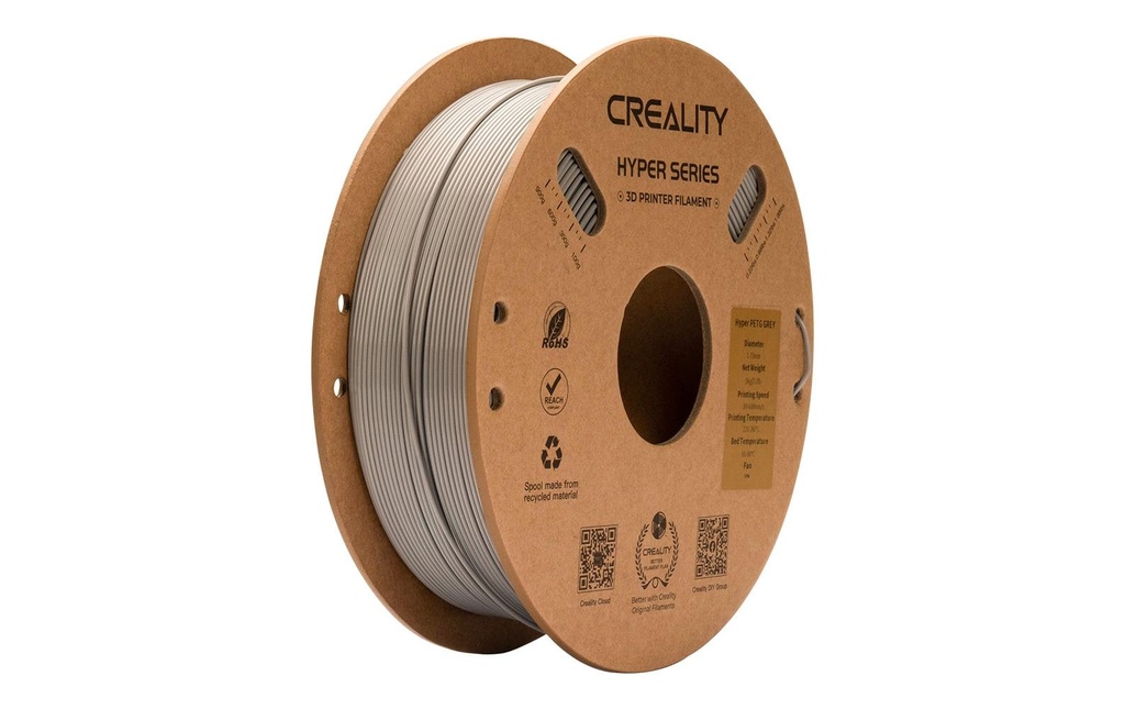 Creality Filament PETG Hyper Gris, 1.75 mm, 1 kg