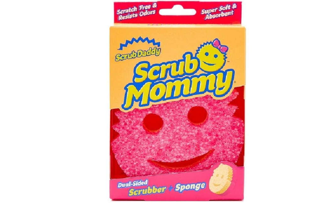 Scrub Daddy Scrub Mommy Éponge de nettoyage originale 1 pièce, rose