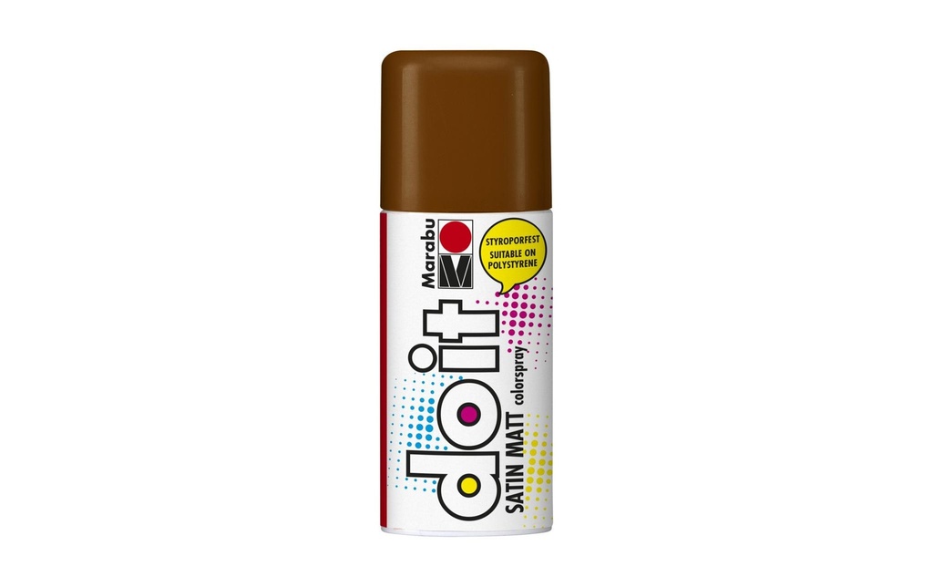 Marabu Peinture aérosol do it Satin 150 ml, Brun