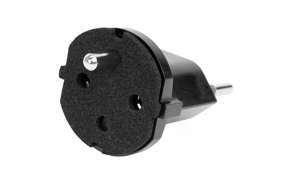 STEFFEN Adaptateur fixe SchuKo – T12 avec mousse de caoutchouc