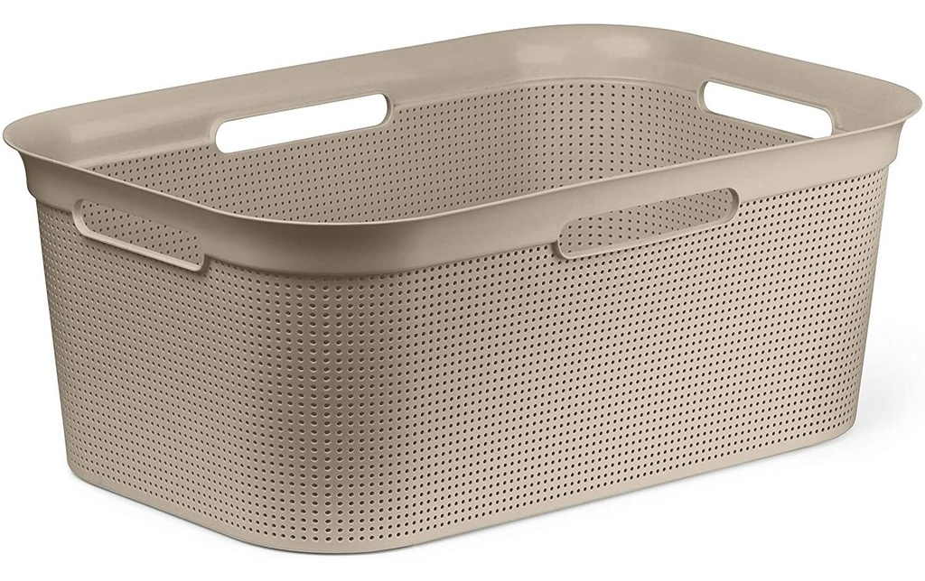 Rotho Corbeille à linge Brisen Beige, 41 l