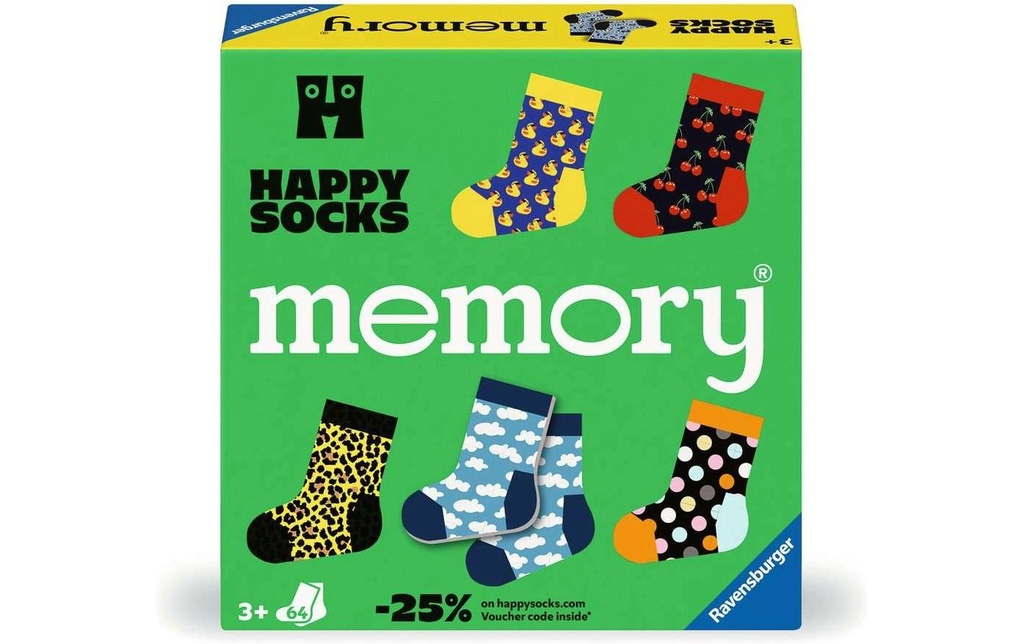 Ravensburger Jeux pour la famille Memory Happy Socks