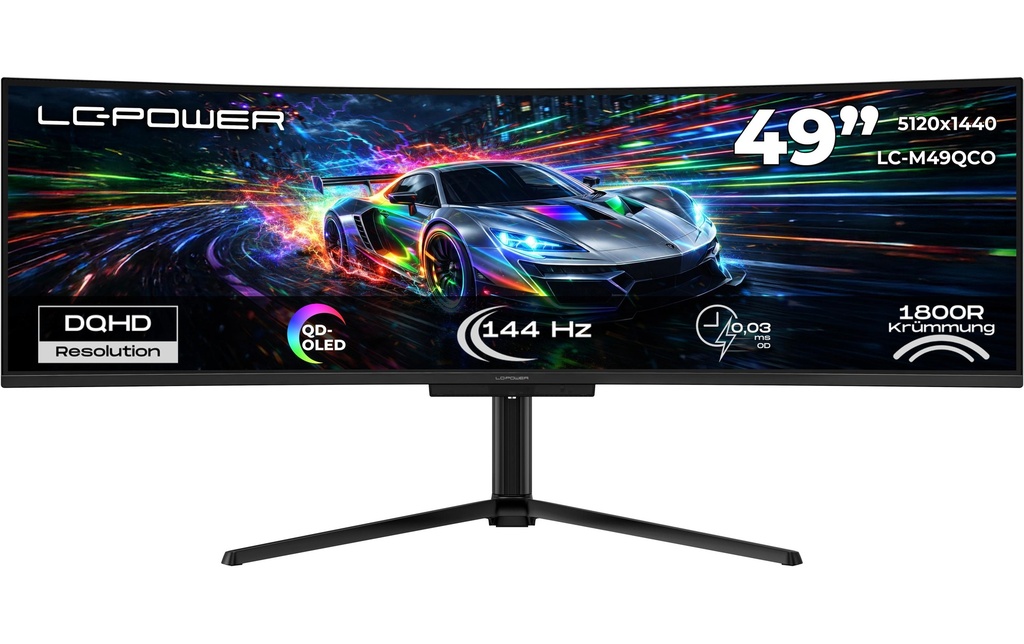 LC-Power Moniteur LC-M49QCO 49 , 5120 x 1440