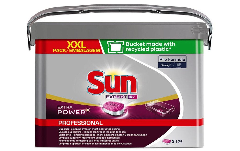 Diversey Pro Formula Détergent pour lave-vaisselle Sun All in 1 Extra Power Tabs 175 Pièce/s