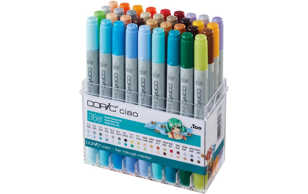 Copic Marqueur graphique Ciao Set de 36 mangas