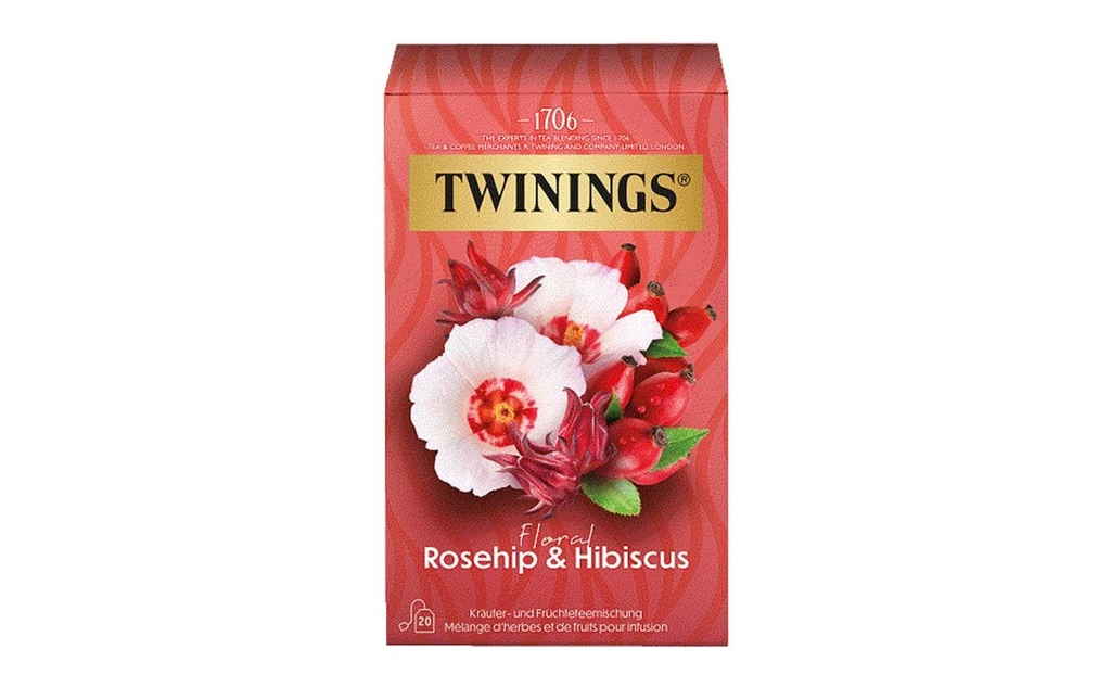 Twinings Sachet de thé Églantier & hibiscus 20 Pièce/s