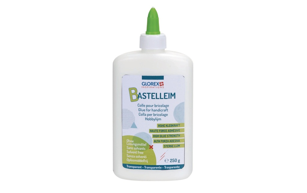 Glorex Colle de bricolage Slime 250 g, blanc