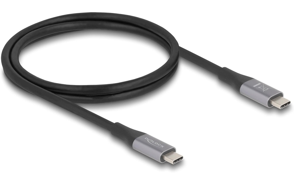 Delock Câble USB4 40 Gbps PD 3.1 240 W USB-C - USB-C 1 m
