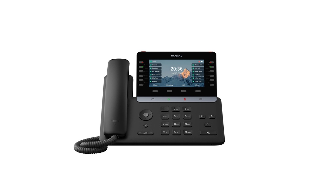 Yealink Téléphone de bureau SIP-T85W Noir