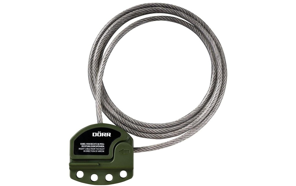 Dörr Serrure à câble Universal 1.80 m