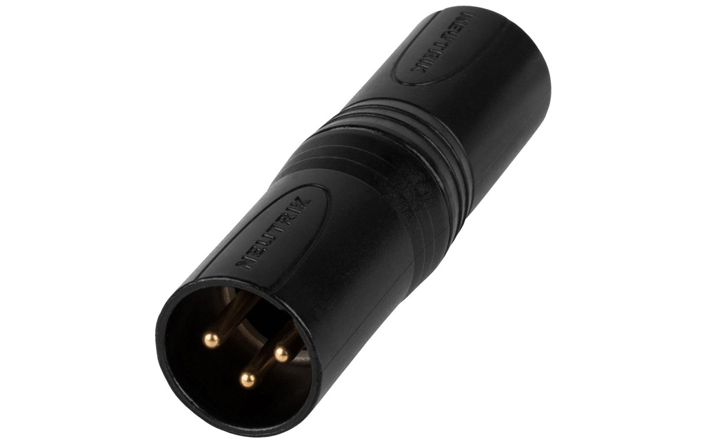 Neutrik Adaptateur audio NA3MM-B XLR 3 pôles, mâle - XLR 3 pôles, mâle