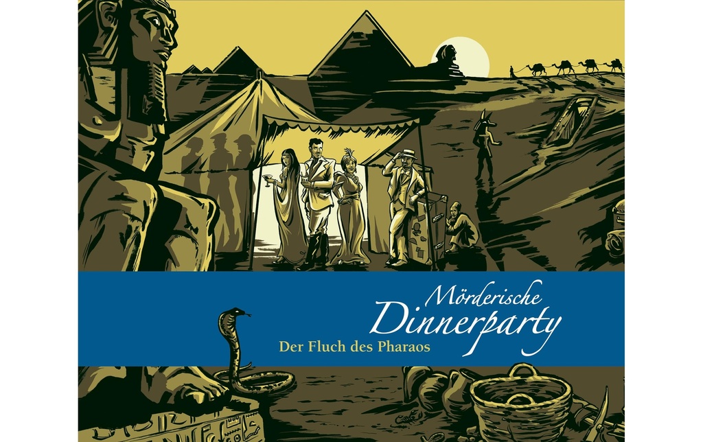Blaubart Verlag Party game Mörderische Dinnerparty: Der Fluch des Pharaos