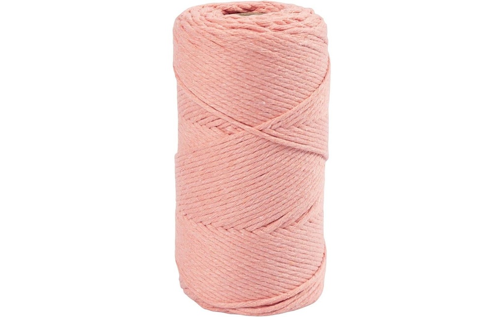 Creativ Company Fil de coton Cordon Macramé Rose
