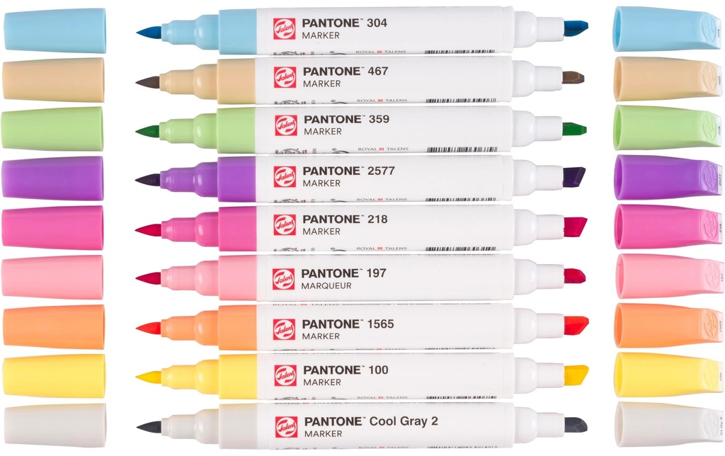 Talens Set de marqueurs Pantone 9x Pastel