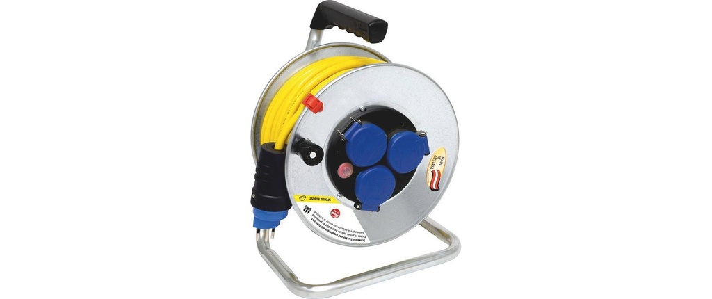 Brennenstuhl Enrouleur de câble pour chantier BAT SK 240 25 m 3x T13