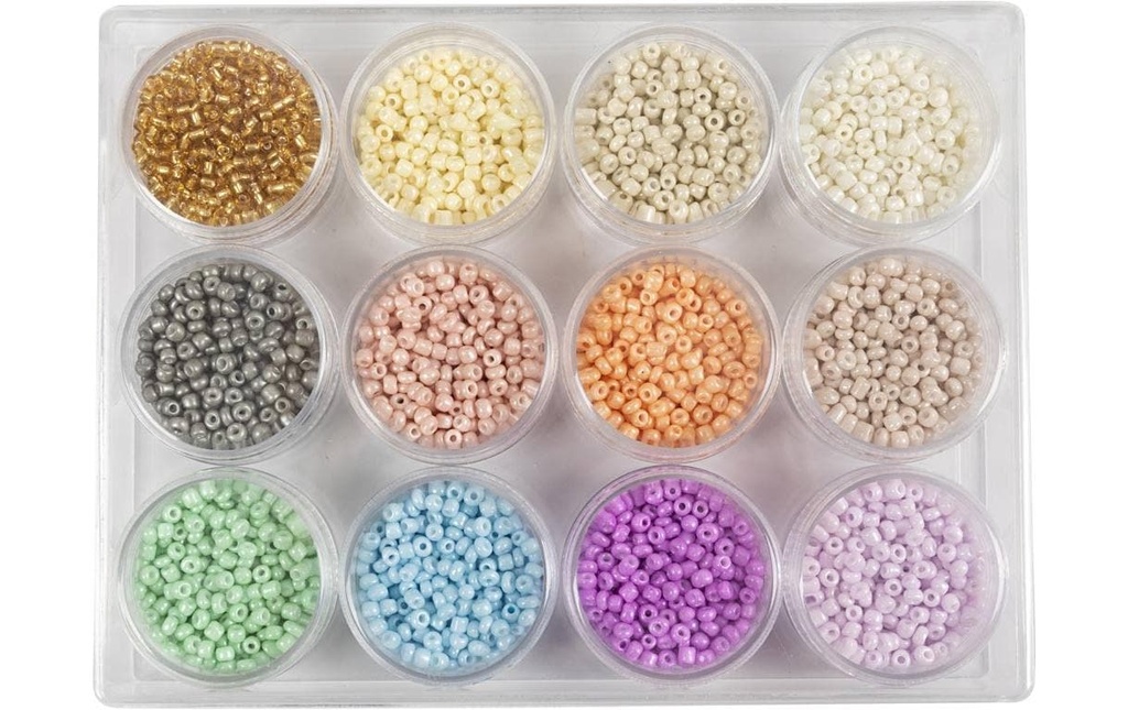 Creativ Company Perles de rocaille Couleurs pastel