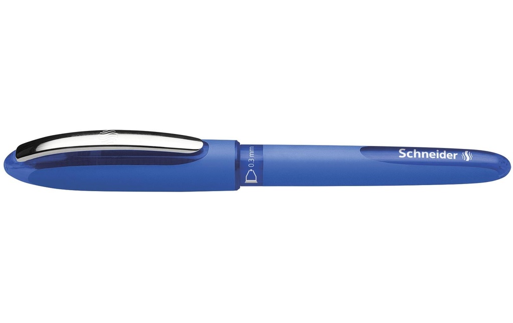 Schneider Stylo à bille roulante One Hybrid N 0.3 mm, Bleu, 1 pièces