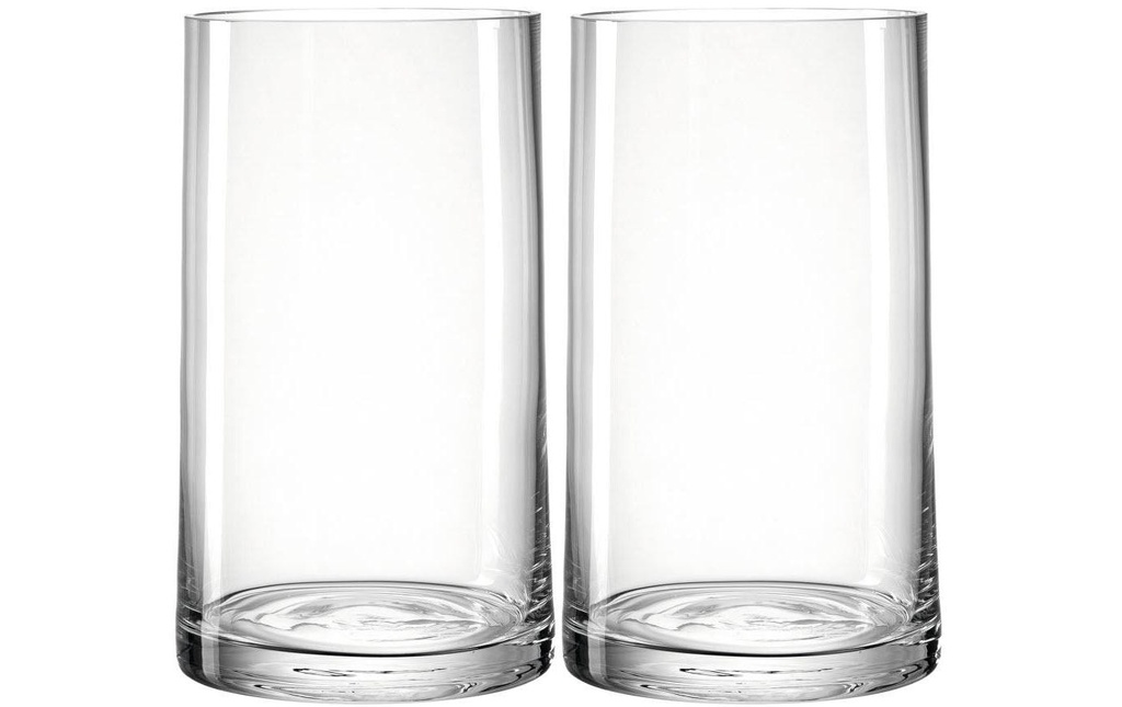 LEONARDO Vase Novara 26 cm 2 pièces, transparentes