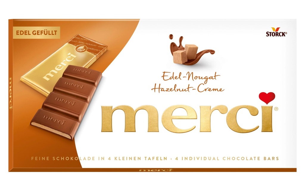 Storck Tablette de chocolat Merci Nougat fin 112 g