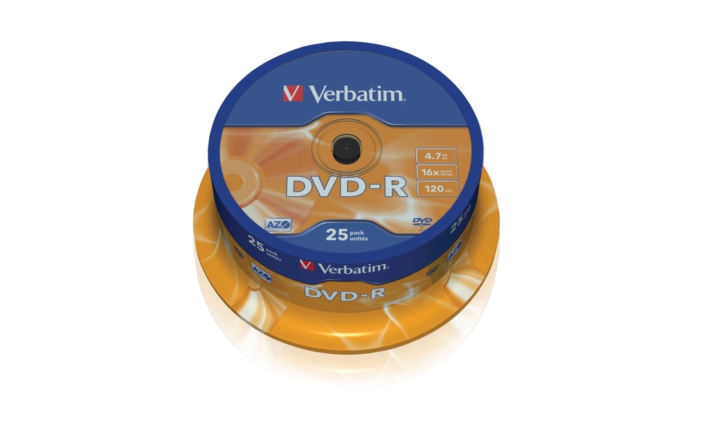 Verbatim DVD-R 4.7 GB, tour (25 Pièce/s)