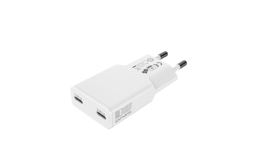 4smarts Chargeur secteur PDPlug Slim Dual Blanc