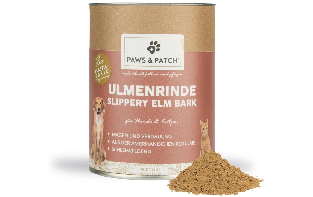 Paws & Patch Supplément alimentaire pour chiens Poudre d'écorce d'orme 110 g