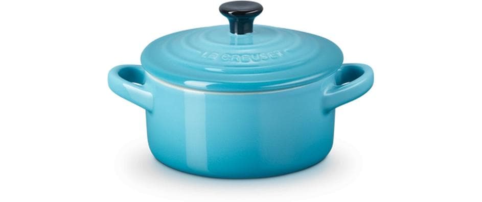 Le Creuset Plat à gratin Mini Cocotte Rond, Caraïbes