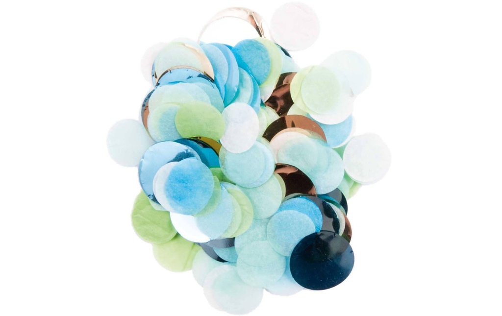 Rico Design Décoration à éparpiller 20 g Confetti, mélange bleu/vert