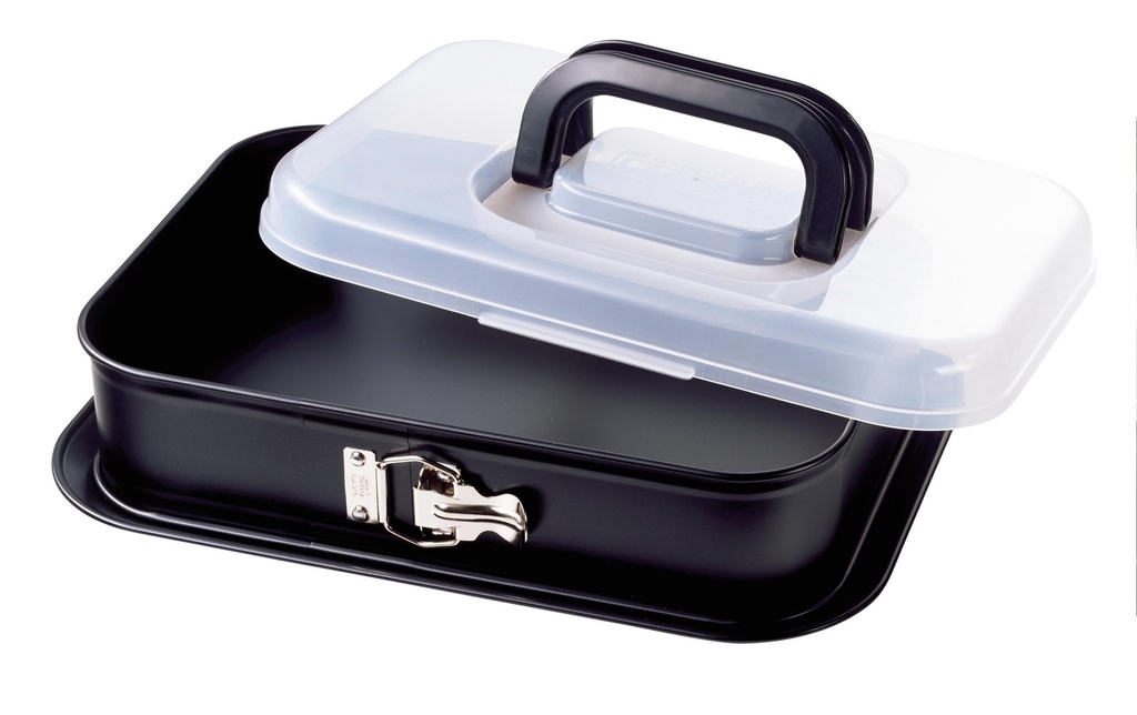 Kaiser Moule à charnière Rectangulaire avec couvercle de transport