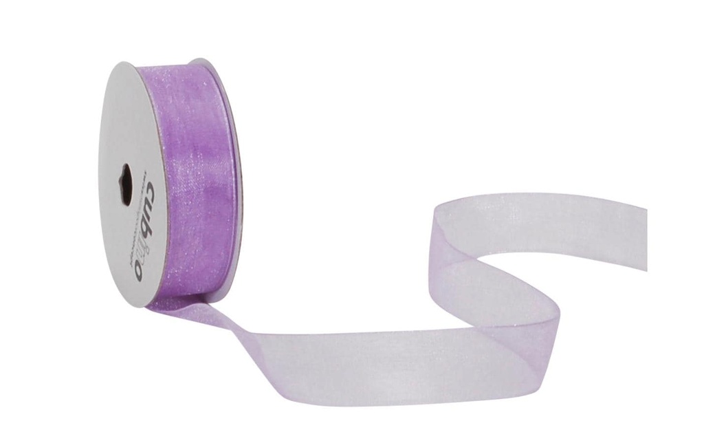 Spyk Bande d'organza Organsa 15 mm x 8 m, Lilas