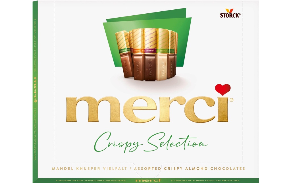 Storck Pralines Merci Croustillant aux amandes variété 250 g