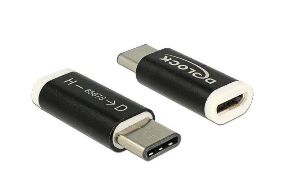 Delock Adaptateur USB 2.0 Prise micro USB B - Connecteur USB C