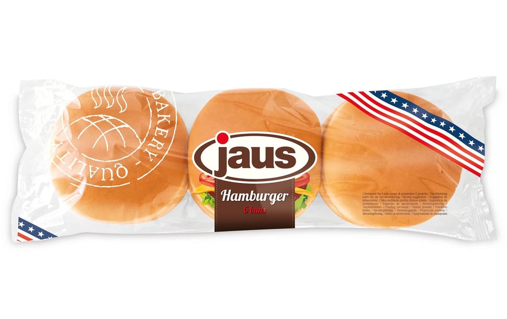 jaus Burger Buns coupés 6 pièces