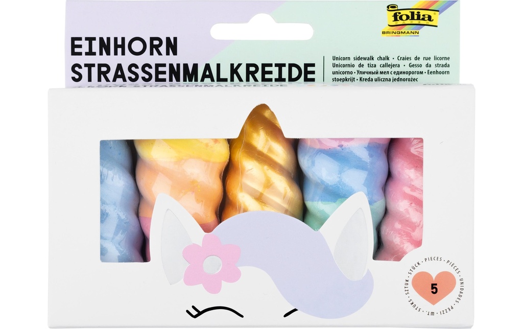 FOLIA Craies de jeux Licorne 5pcs (5 pces)